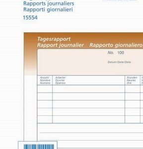 Tagesrapporte A5 50x2 d/f/i