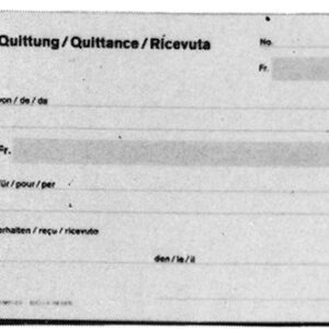 Quittungen o. Talon A6q d/f/i