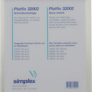 Schreibplatte Platfix A3 schma