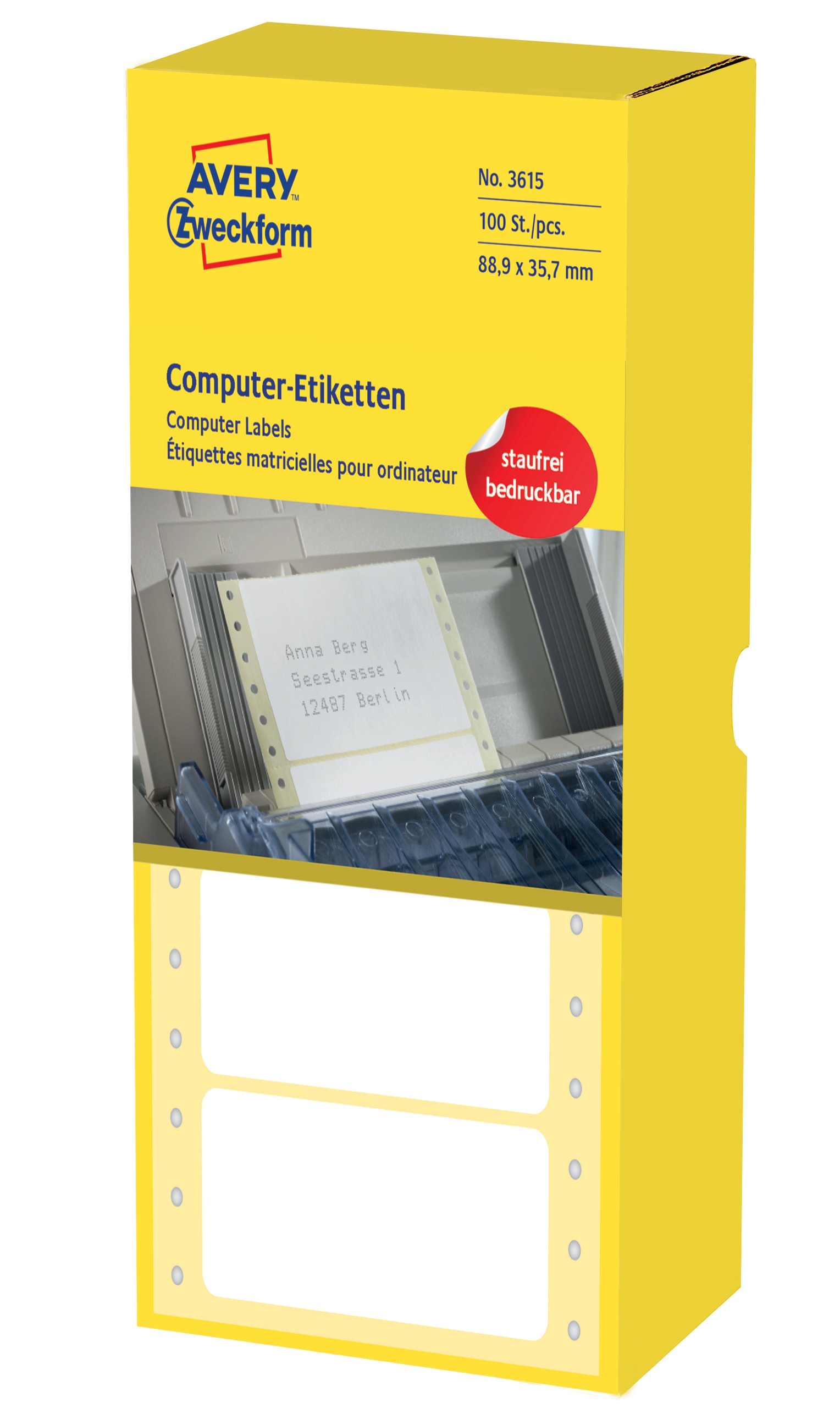 Etiketten Endlos 88.9x35.7mm