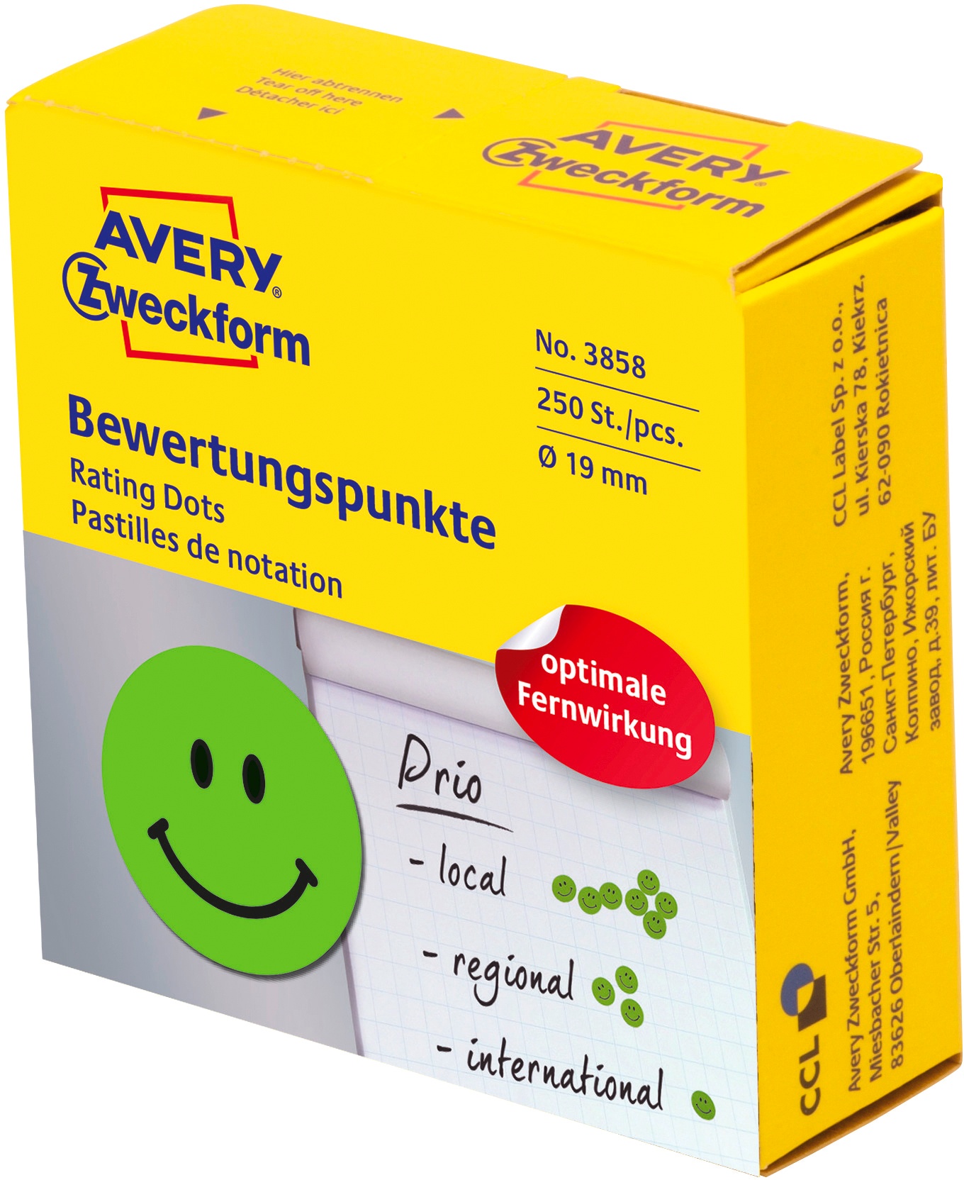 Bewertungspunkte Gesicht grün