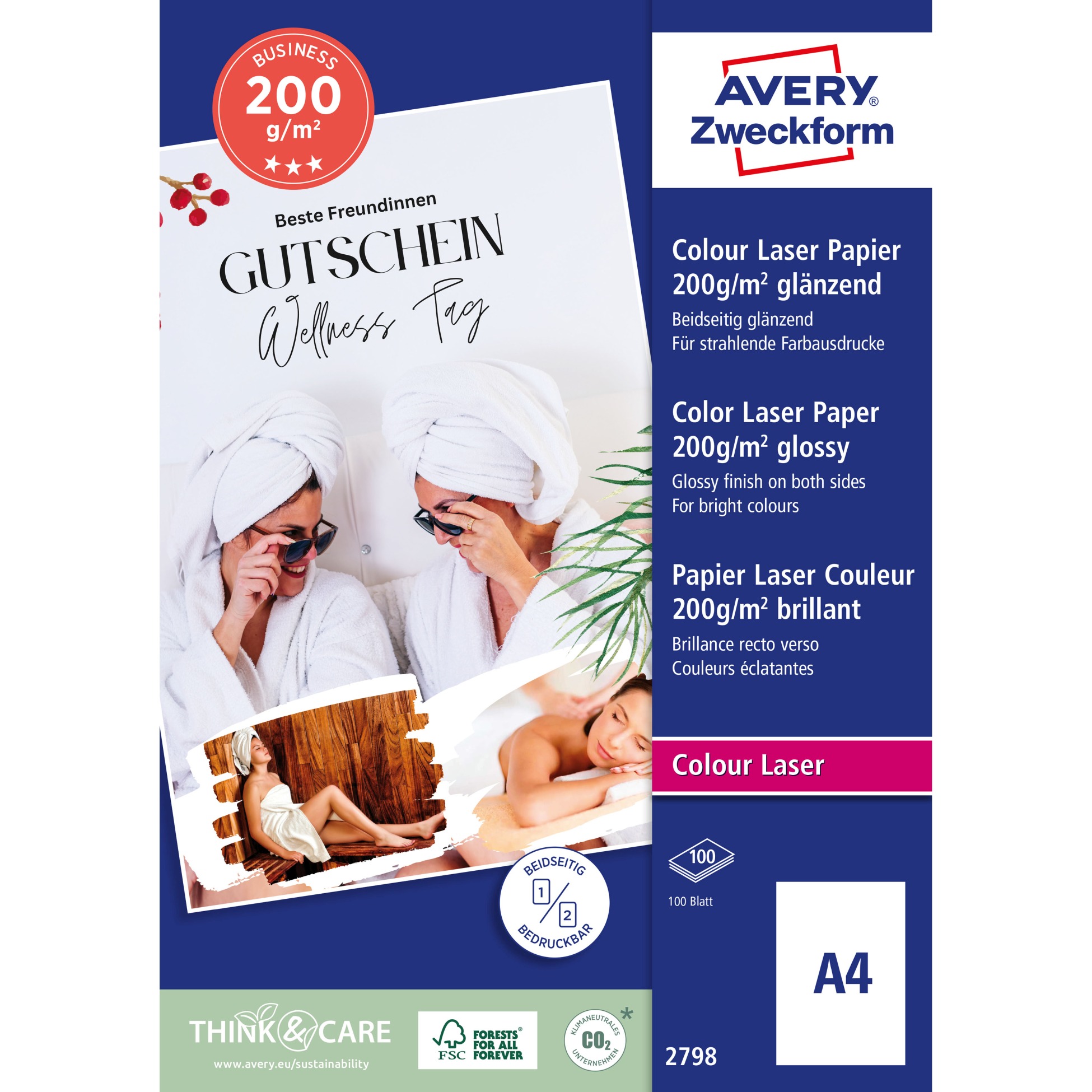 Avery Photopapier A4 Laser 200g