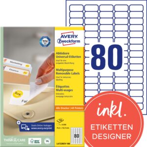 Etiketten 35.6x16.9mm