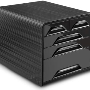 Schubladenelem.5tlg. Smoove schw.