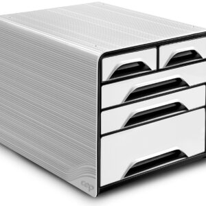 Schubladenelem.5tlg. Smoove weiss