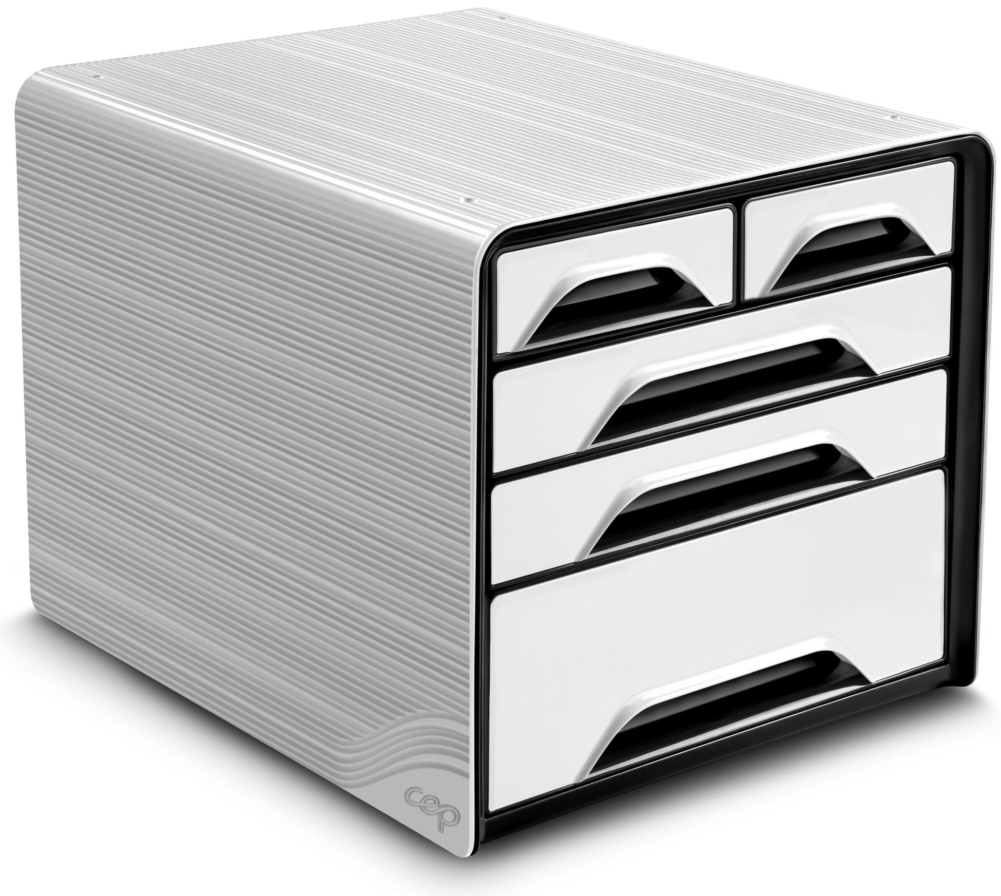 Schubladenelem.5tlg. Smoove weiss