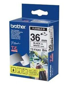 PTOUCH    Flexitape lamin. schwarz/weiss