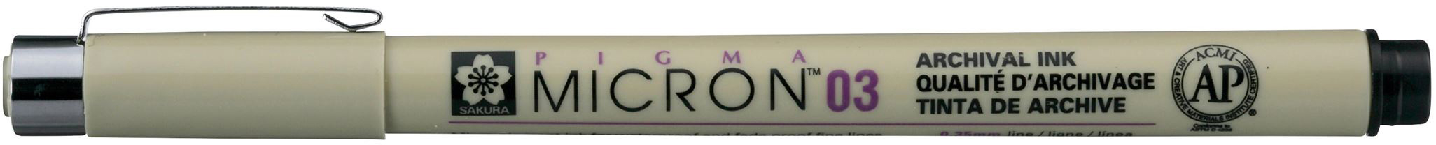 Fineliner PigmaMicron 0.35 sch