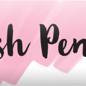 Brushpen pastellrosa