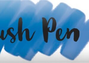 Brushpen ultramarin hell