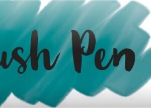 Brushpen blaugrün