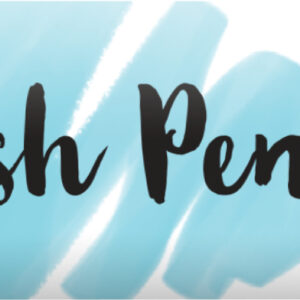 Brushpen pastellblau