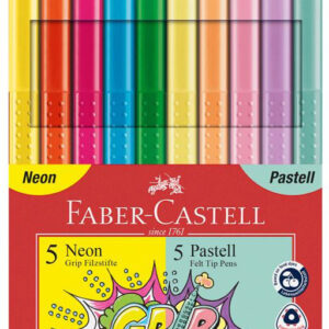 Faserschreiber ColourGrip 10er Etui neon pastell