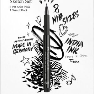 Set Pitt Artist Pen + Sketchbook