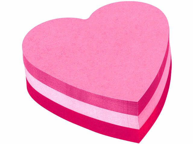 Post-it Würfel Herzform