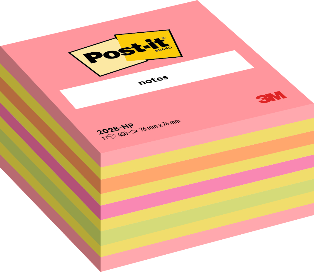 Post-it Würfel neon pink