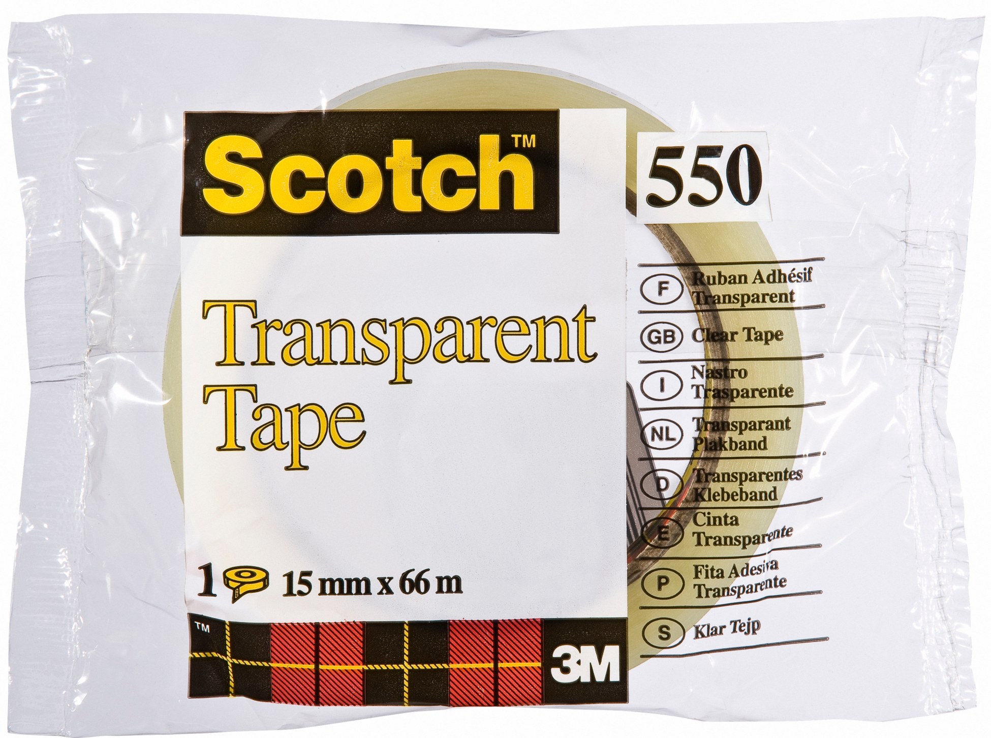 Transparent Tape 550 15mmx66m