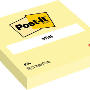Post-it Block 654 76x76mm gelb