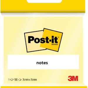 Post-it Block 654 76x76mm gelb