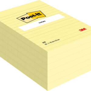 Post-it Block 660 liniert gelb