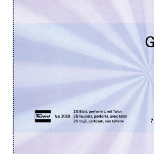 Geschenk-Gutsch.21x10,5 blau