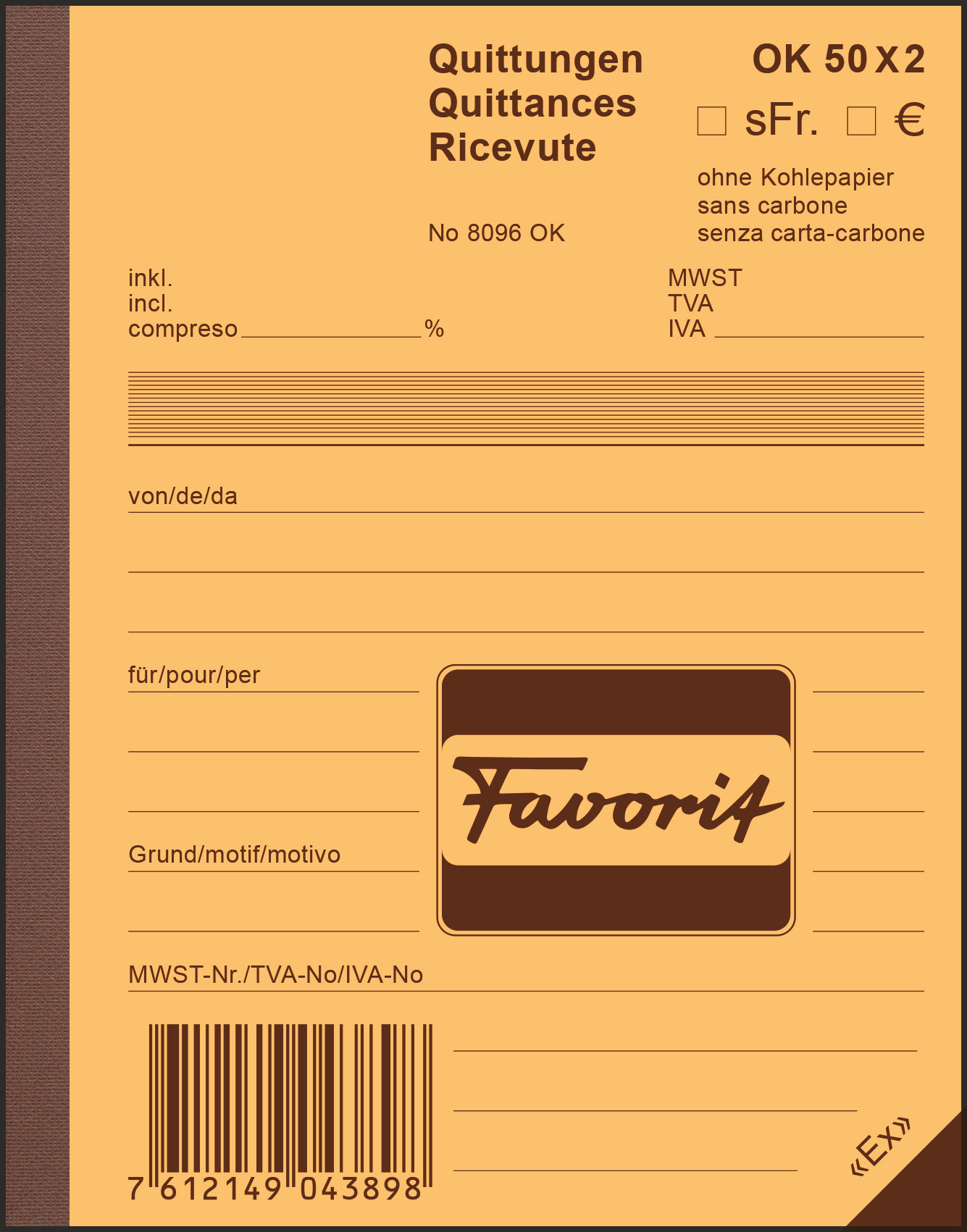 Quittungen A6 50x2 OK