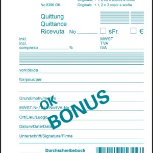 Quittungen A6 84 Blt