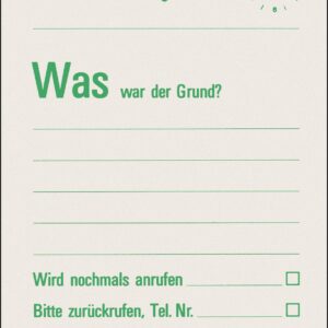 Mitteilungsbl.Wer hat angeruf.