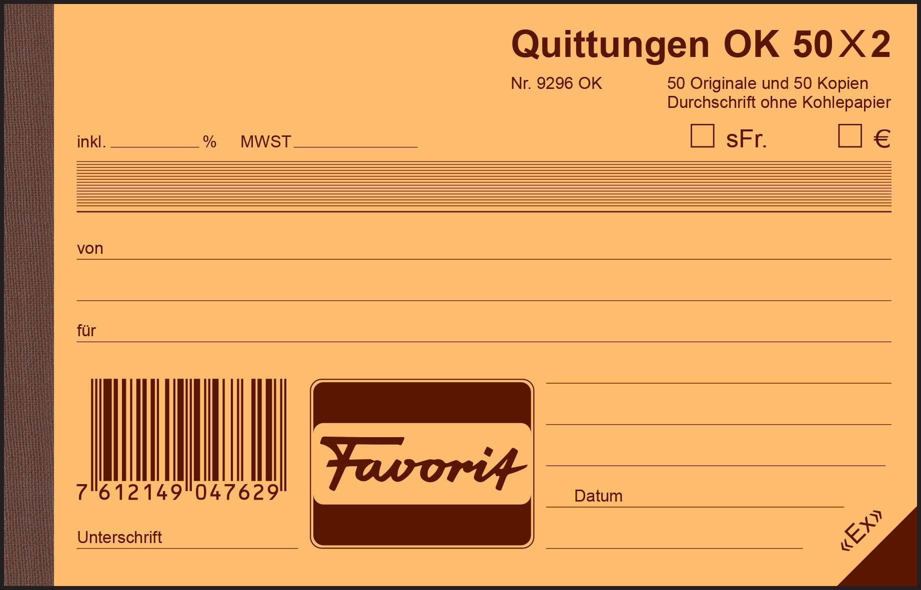 Quittungen A6quer 50x2 OK