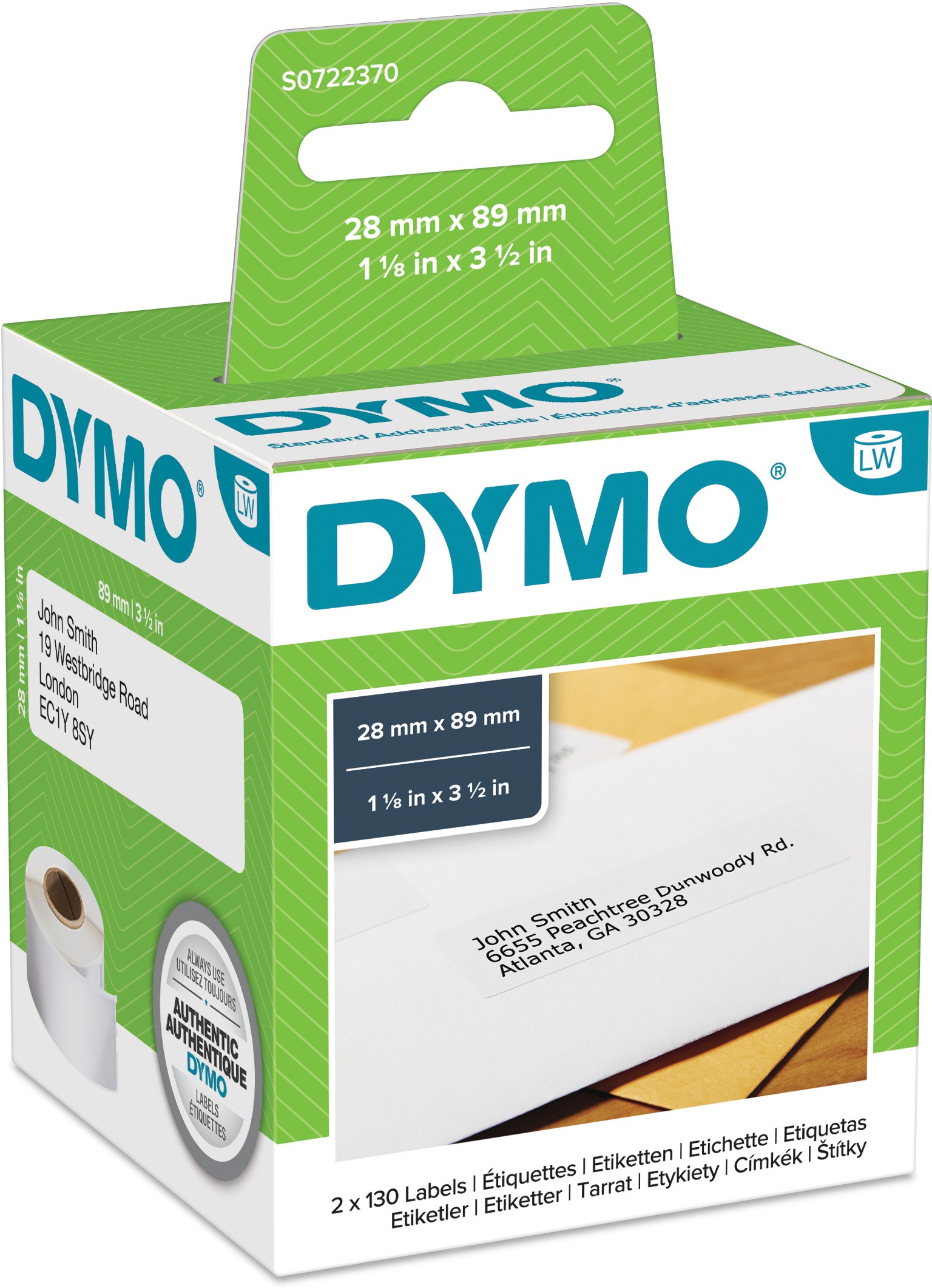 Dymo Adress-Etiketten weiss