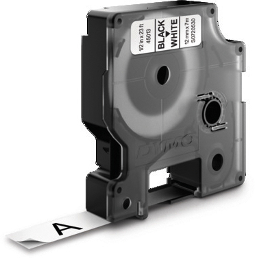 Dymo Band D1 12mm weiss/schwarz