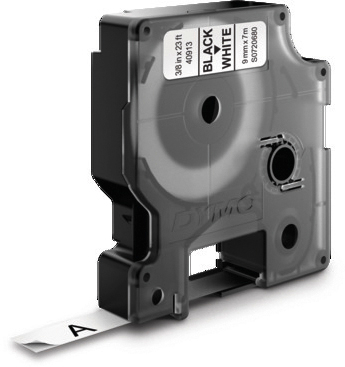 Dymo Band D1 9mm weiss/schwarz