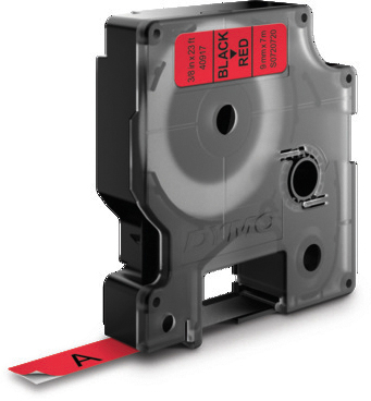 Dymo Band D1 9mm rot/schwarz