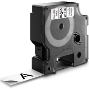 Dymo Band D1 19mm weiss/schw.