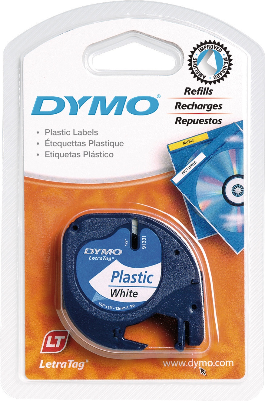Dymo LT-Band Plastik 12mm weiss