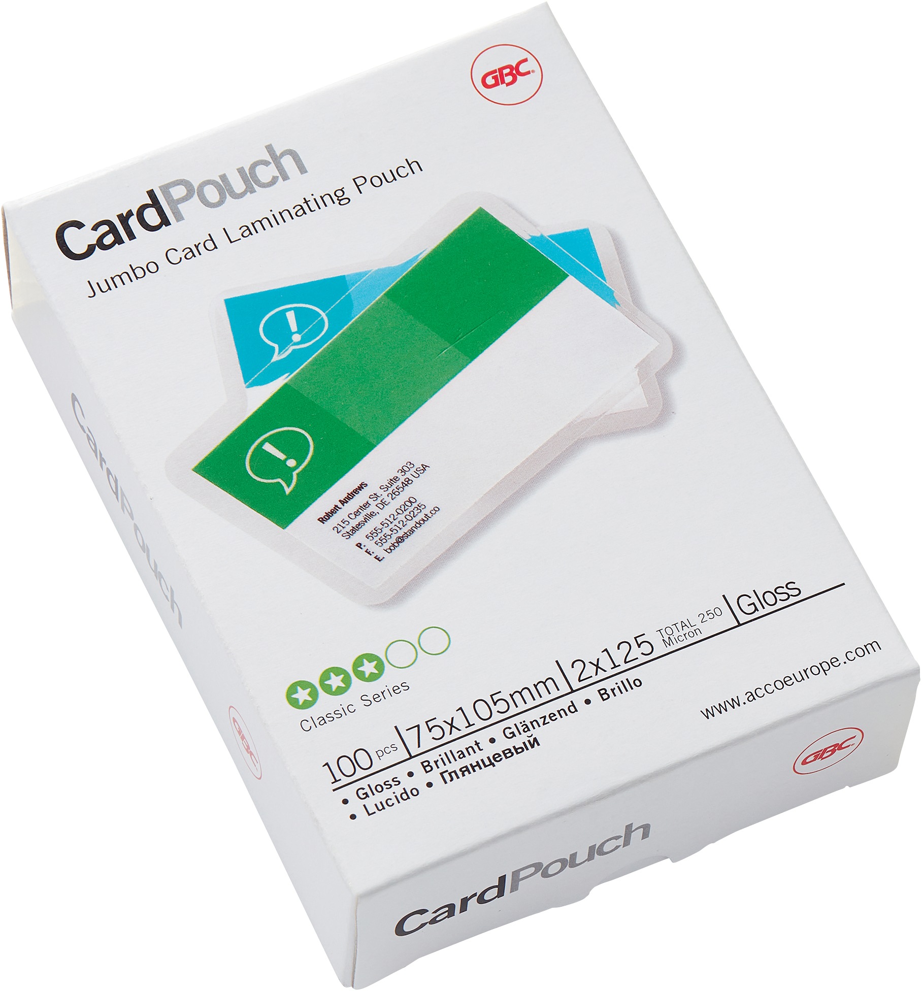 GBC Laminiertasche 75×105mm