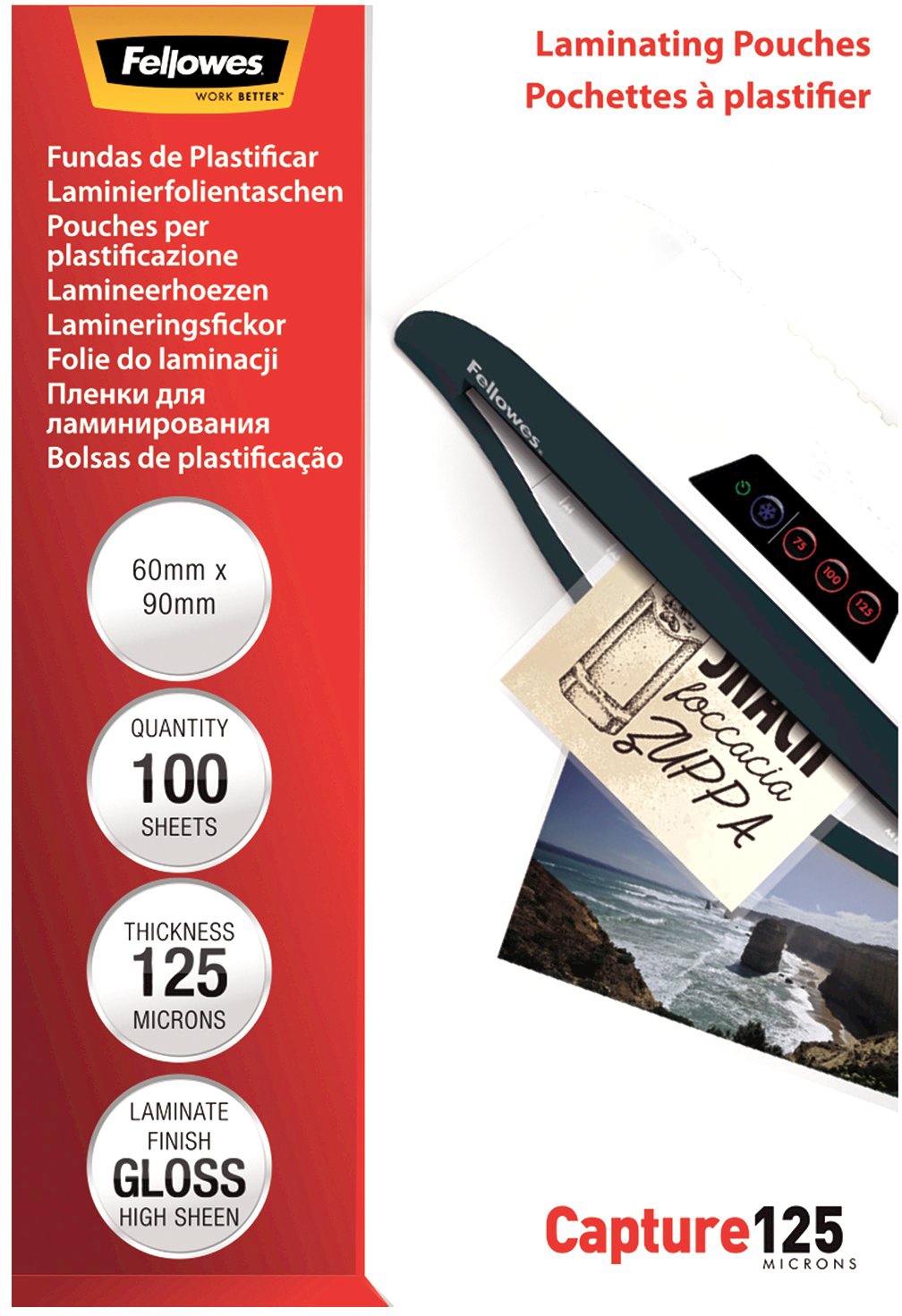 FELLOWES Laminiertasche 60x90mm