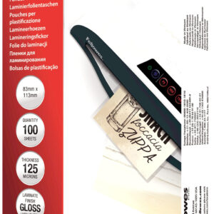 FELLOWES  Folientasche 125mic   83x113mm