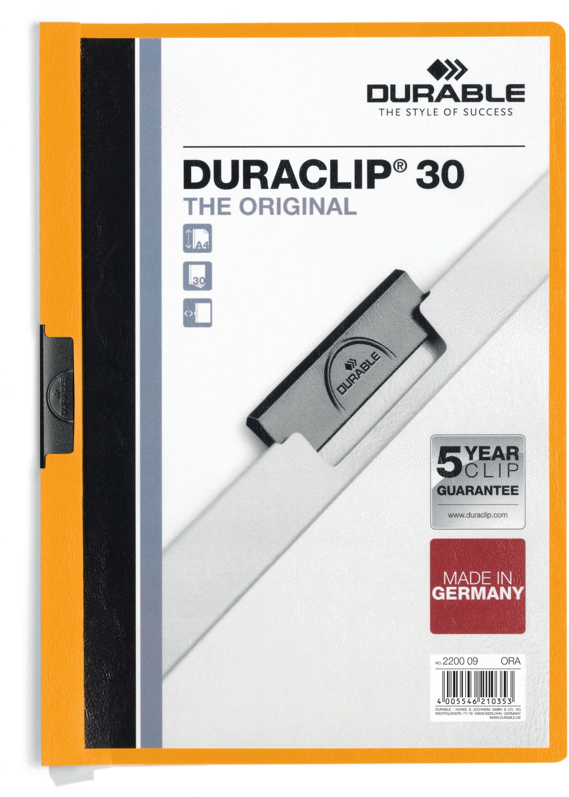 DURABLE Klemmhefter DURACLIP 30