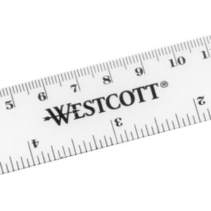 WESTCOTT  Kunststofflineal          15cm