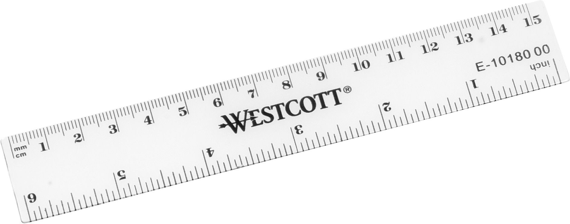 WESTCOTT Kunststofflineal 15cm
