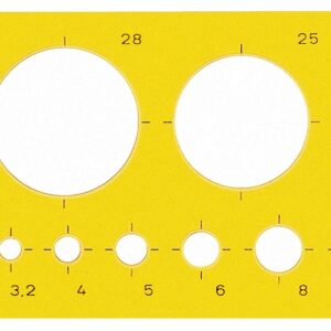 M+R       Kreisschablone          1-32mm
