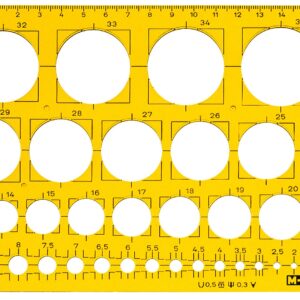 M+R       Lochkreisschablone      1-36mm