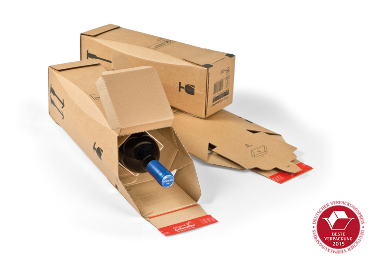 COLOMPAC Flaschenkarton braun