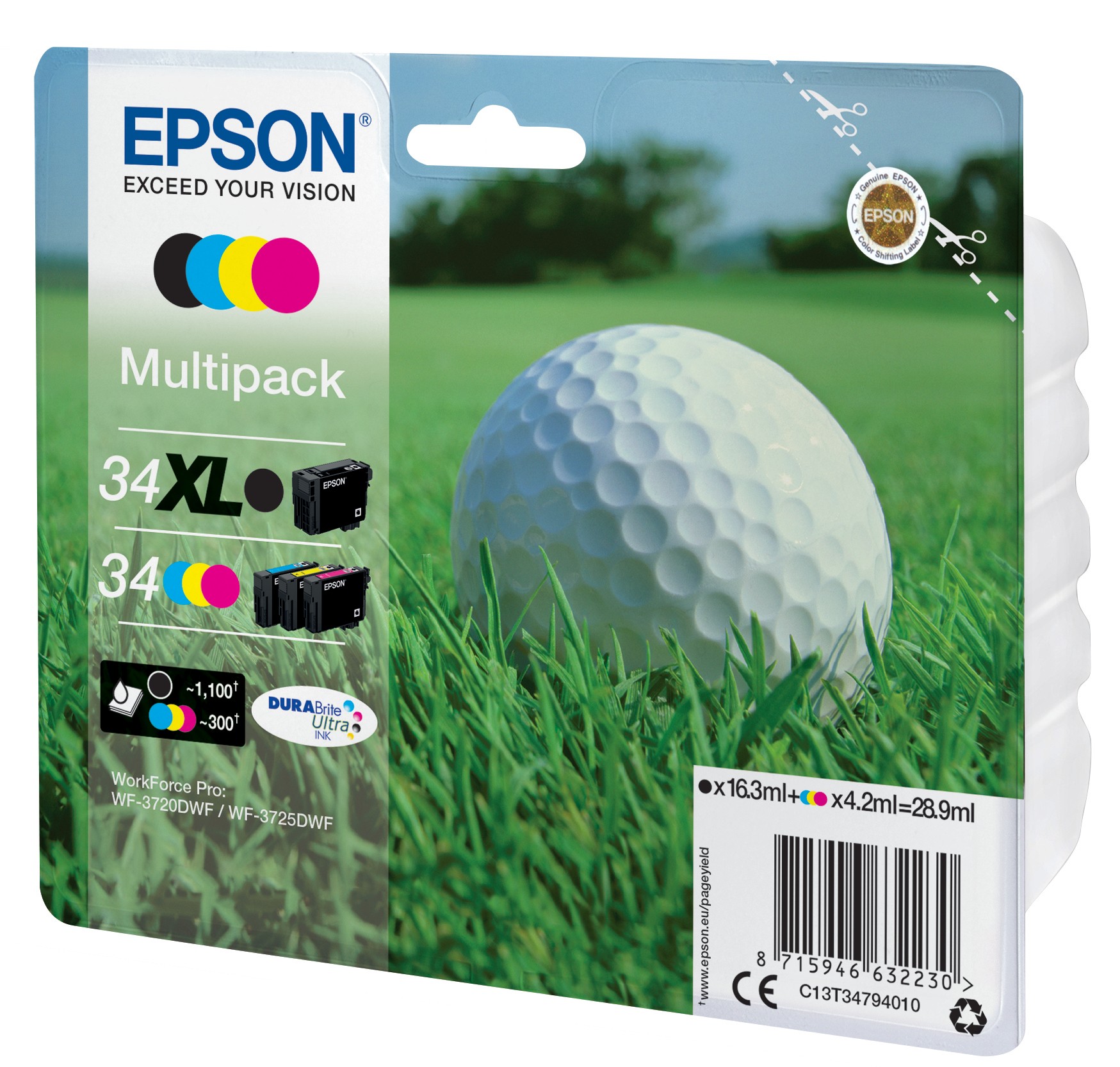 EPSON Multipack Tinte XL/Std. BK/CMY