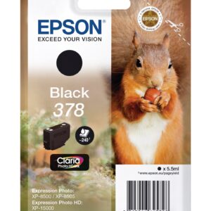 EPSON     Tintenpatrone 378      schwarz