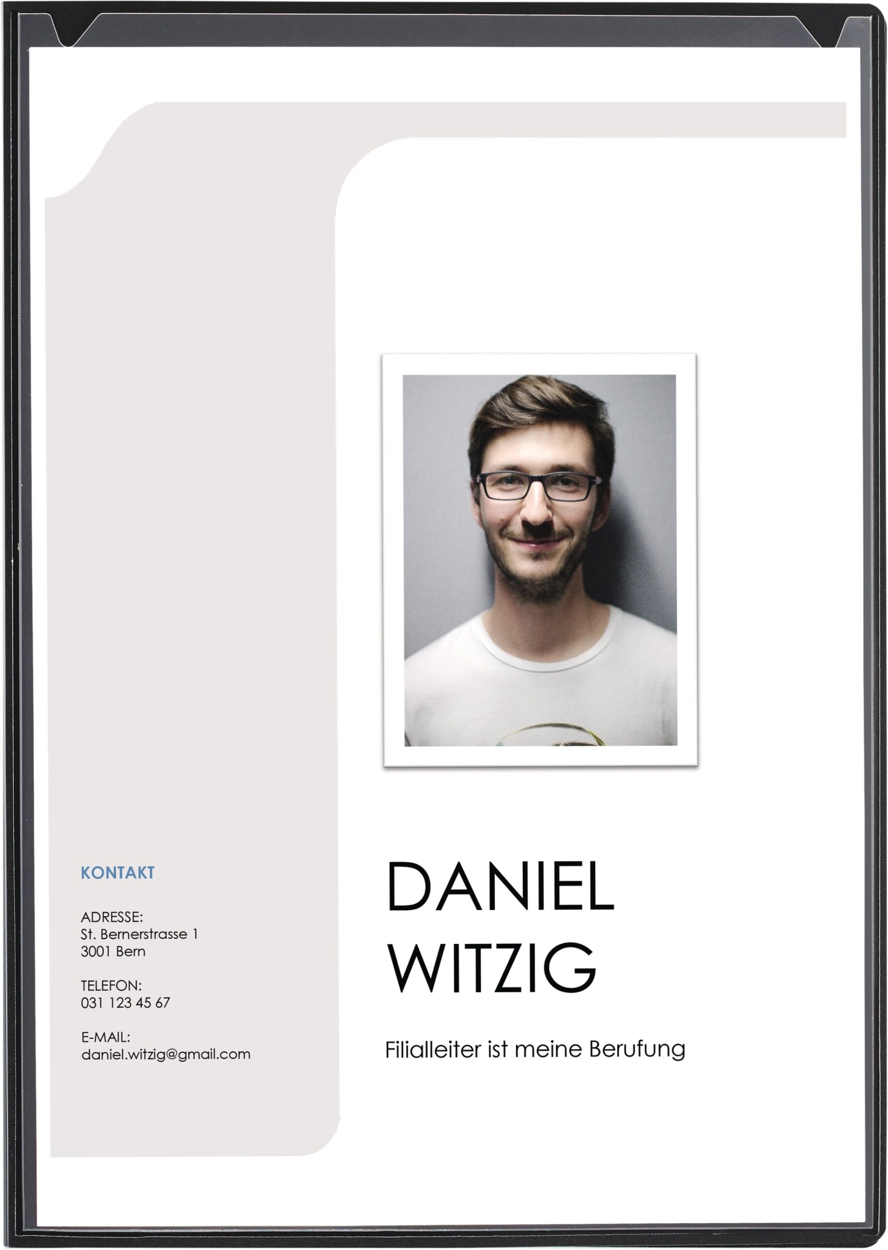 Bewerbungsmappe opak 2tlg.A4