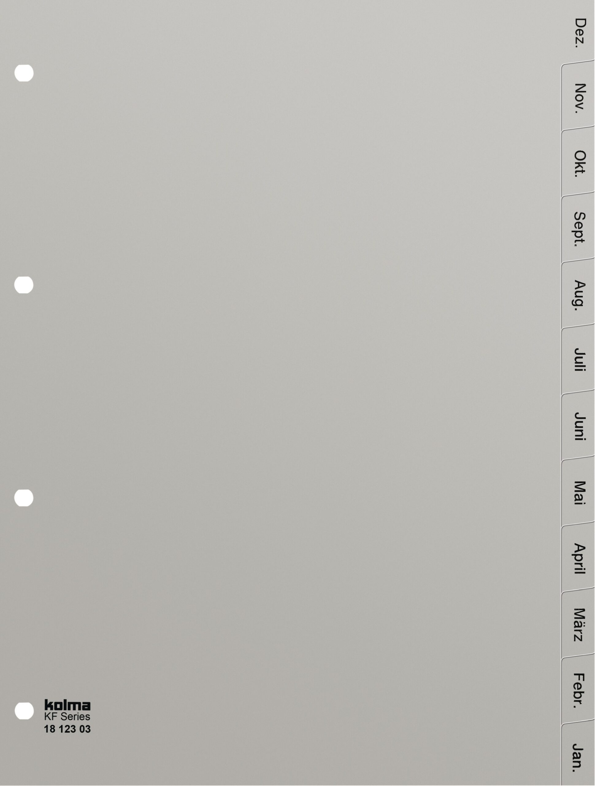 Register Kolmaflex A4 Dez-Jan