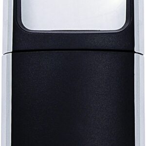 Rechtecklupe mit LED-Licht schwarz