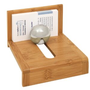 Visitenkartenhalter Bambus braun